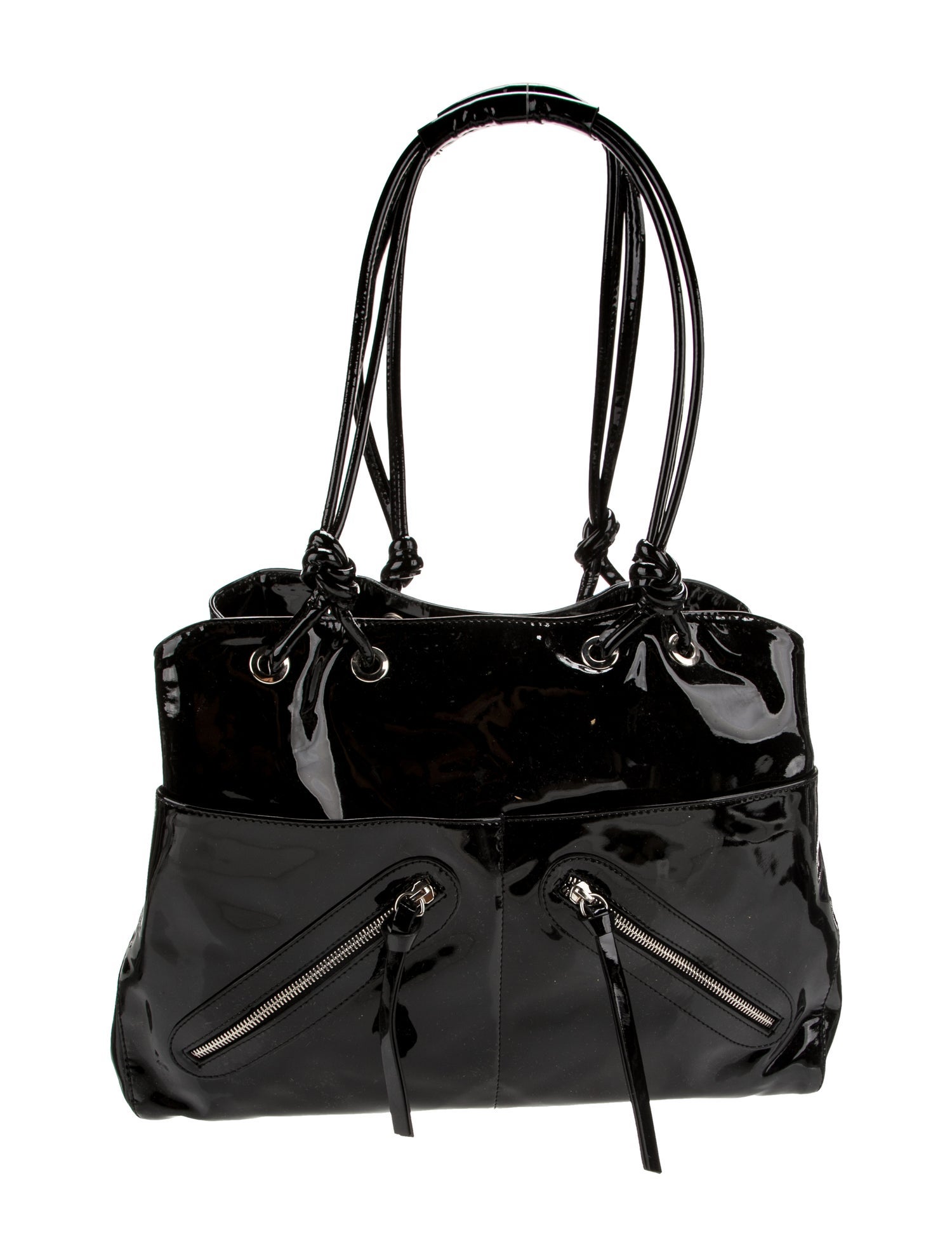 Jane August Patent Leather Shoulder Bag
