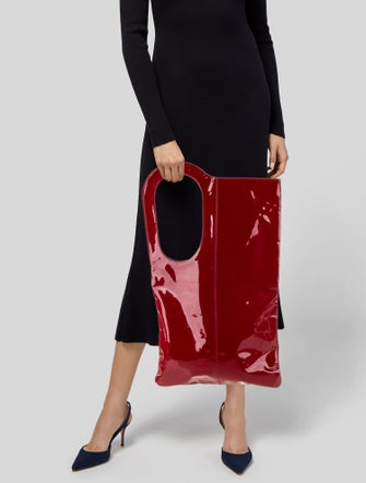 Jane August Patent Leather Shoulder Bag