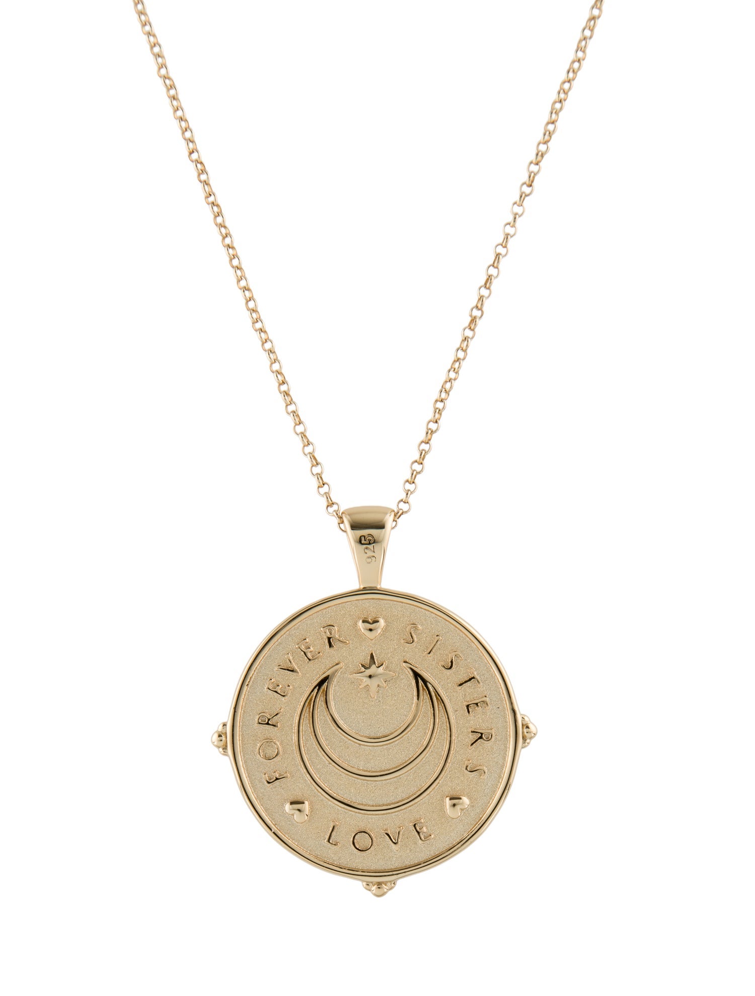 Jane Win Forever Sisters Love Pendant Necklace