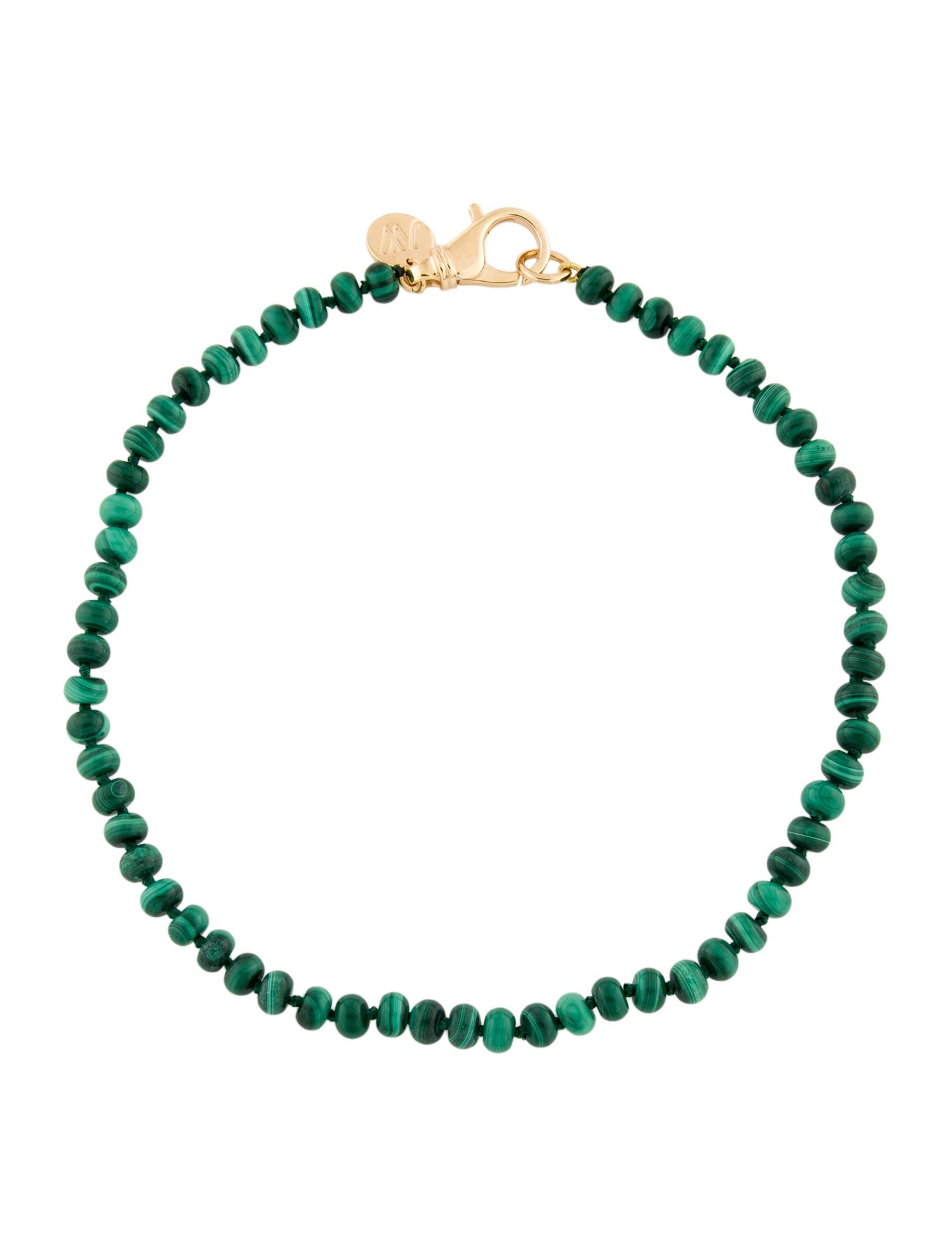 Jane Win Malachite Beaded Necklace