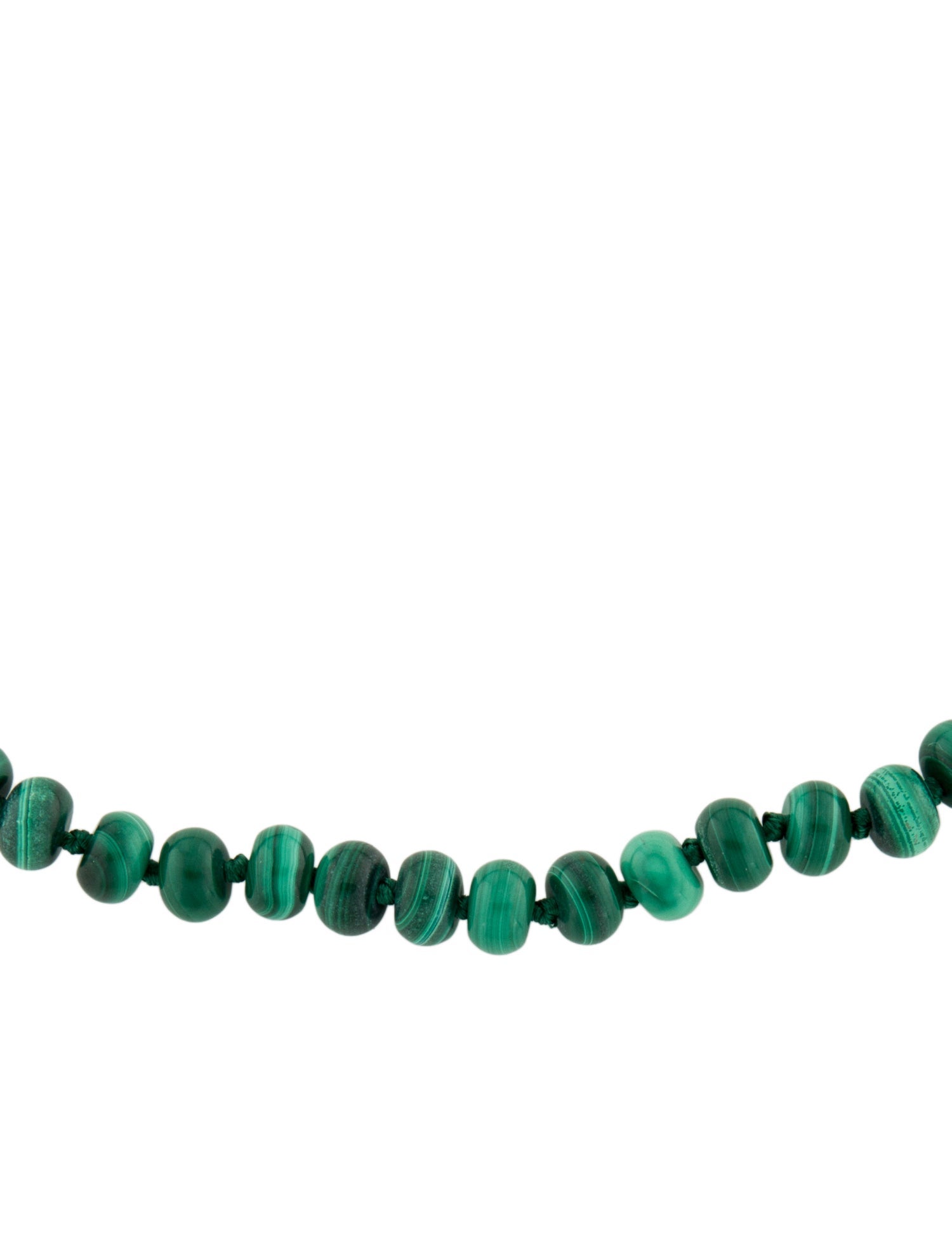 Jane Win Malachite Beaded Necklace