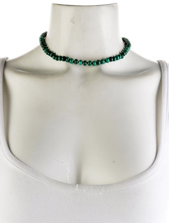 Jane Win Malachite Beaded Necklace