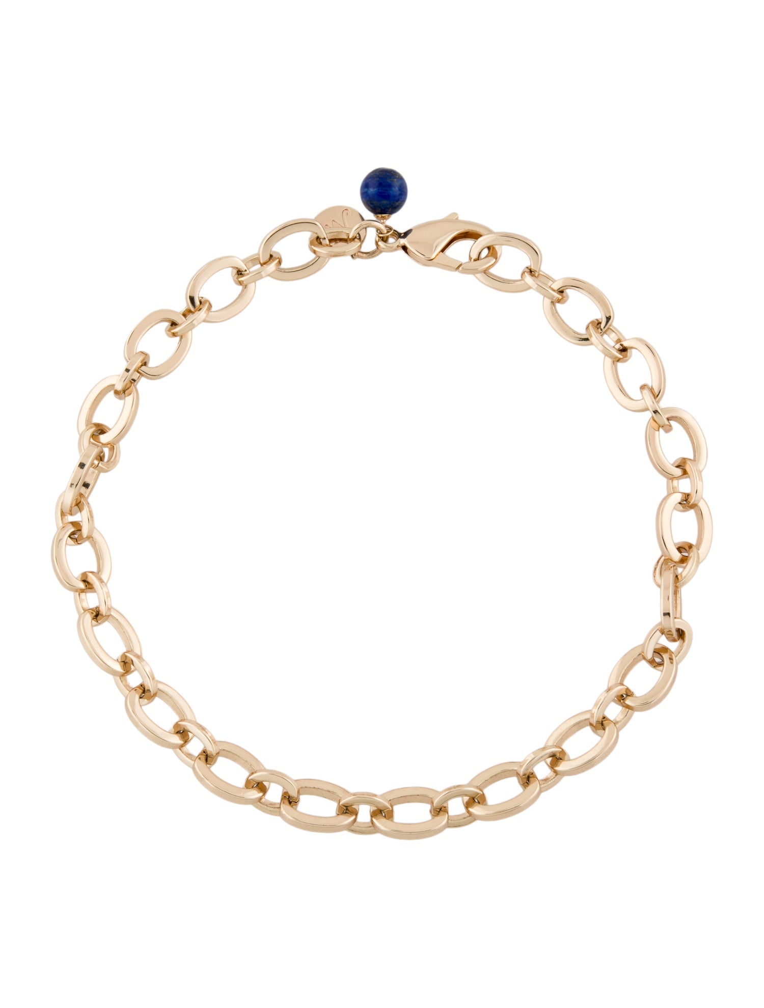 Jane Win Stone Bead Chunky Link Necklace