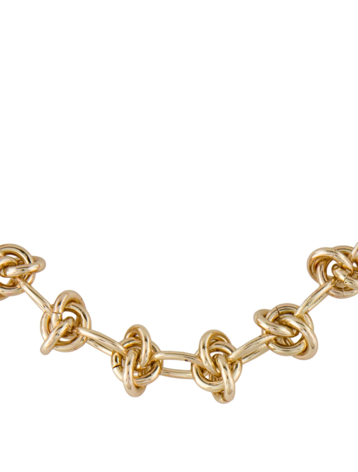 Jane Win Pink Stone Chain Link Necklace