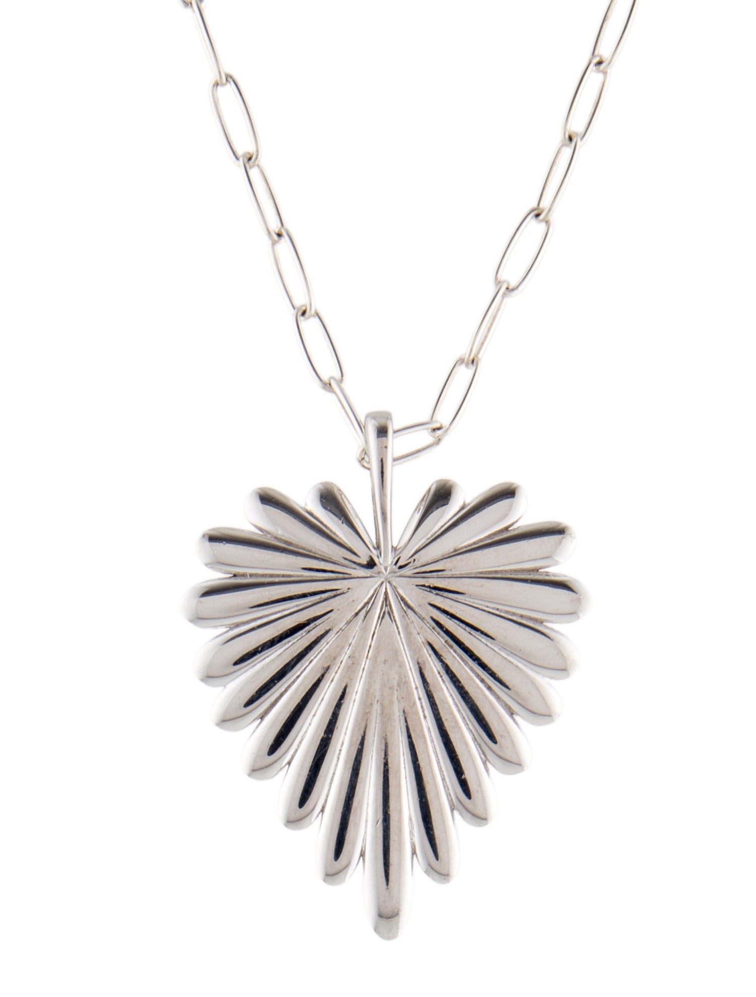 Jane Win Love Full Heart Pendant Chain Necklace