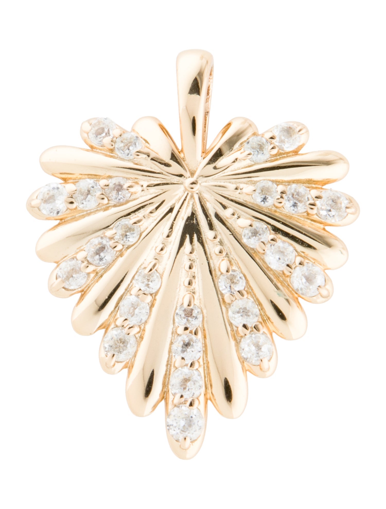 Jane Win LOVE Petite Embellished Full-Heart Pendant