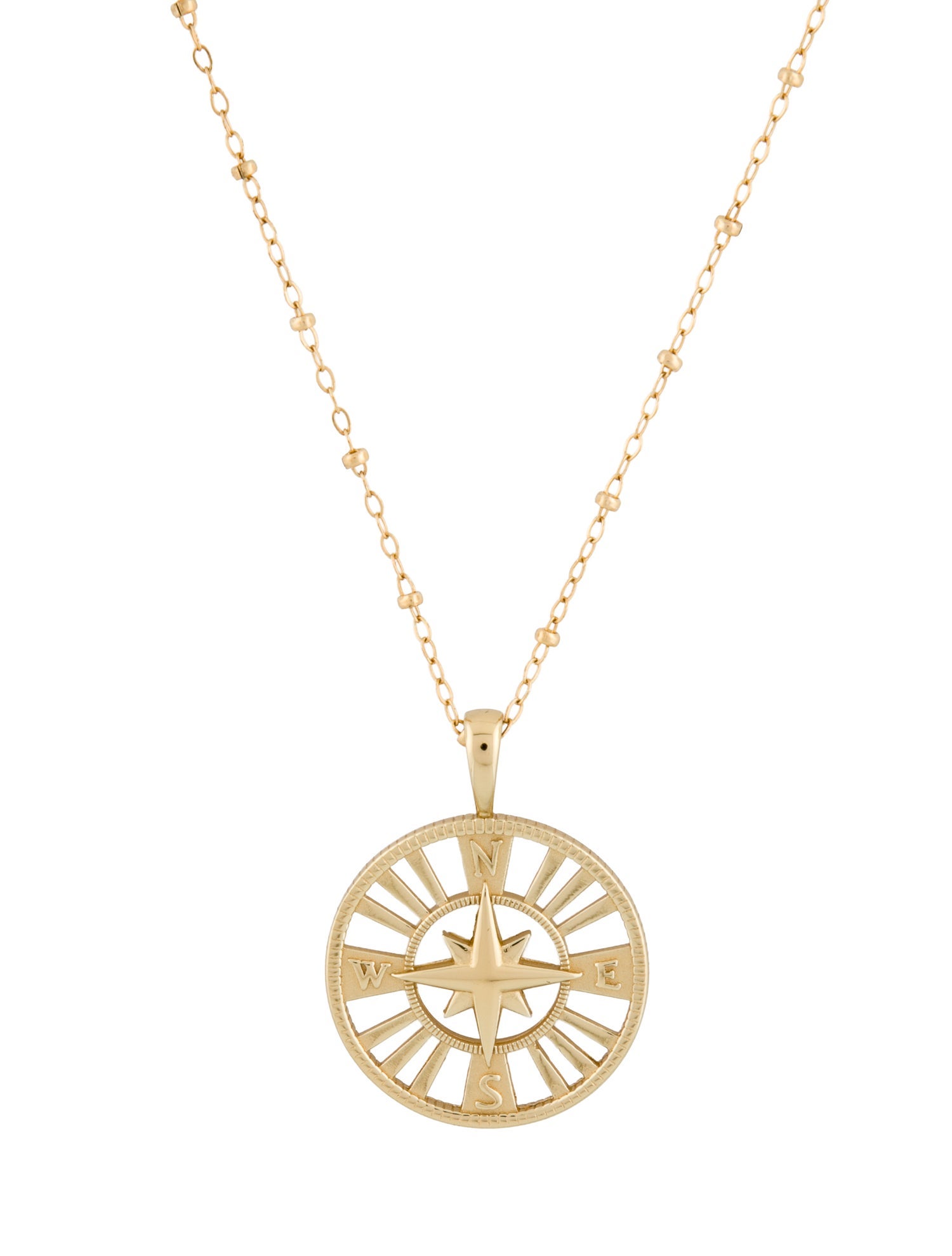 Jane Win Compass Pendant Necklace
