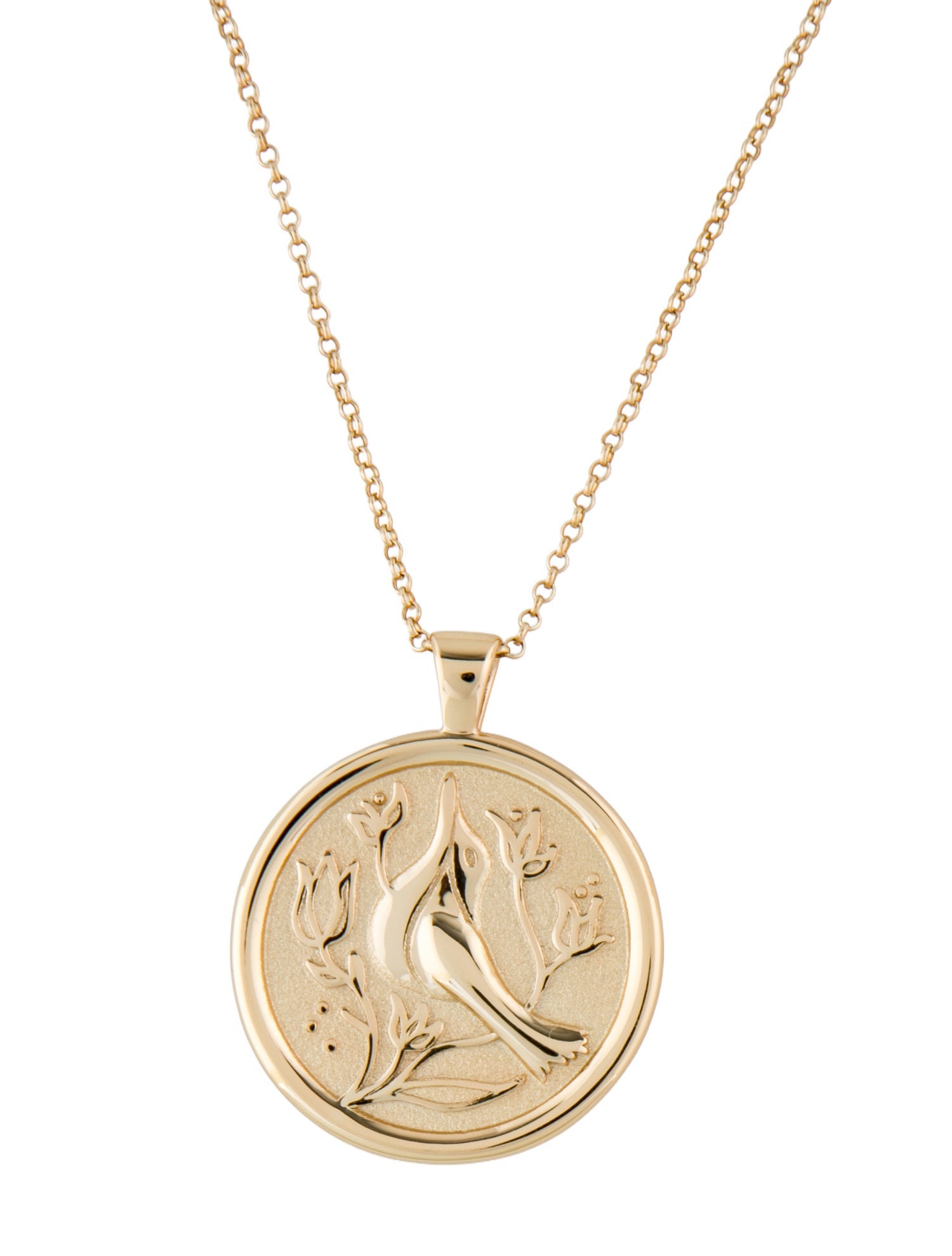 Jane Win Peace JW Small Pendant Coin
