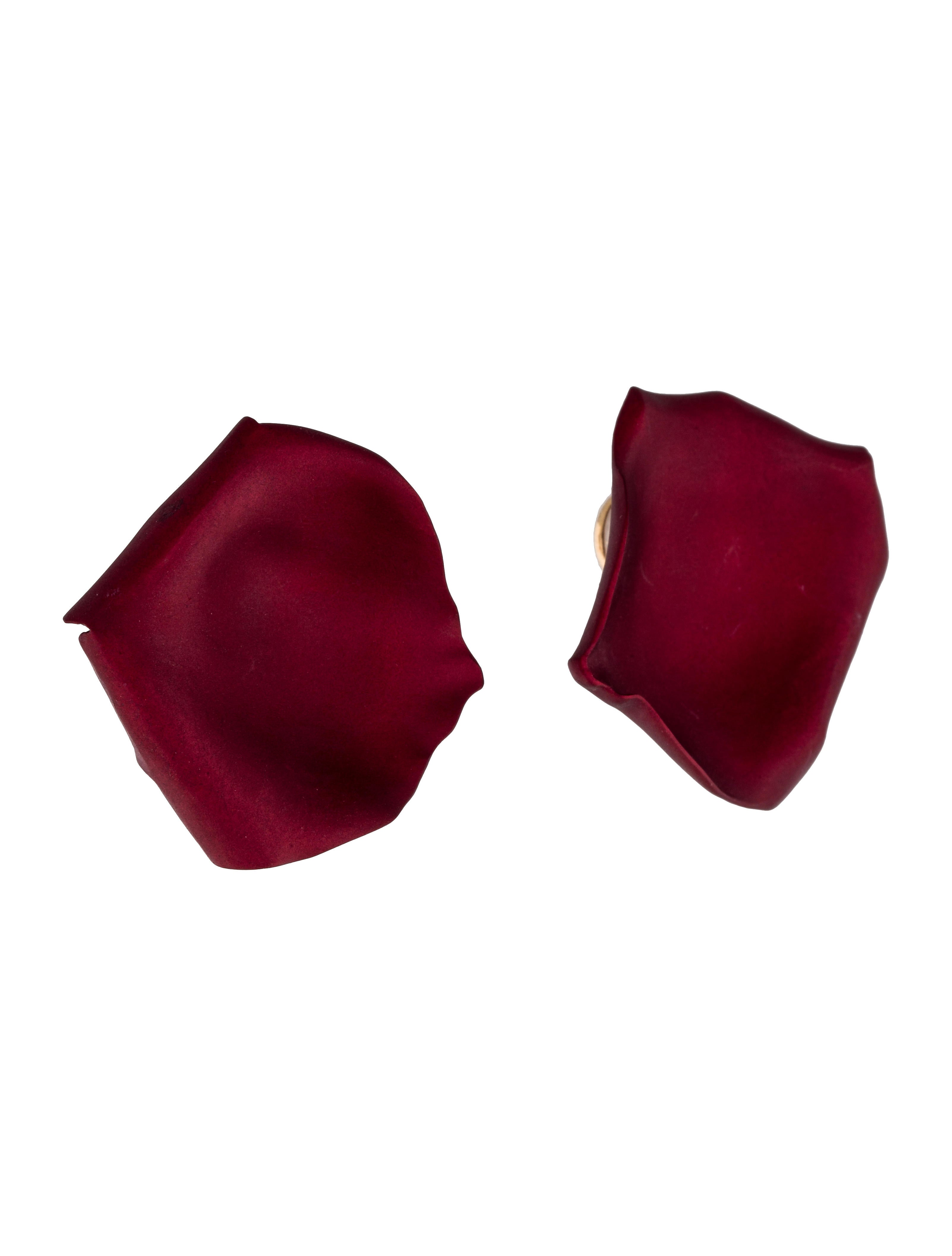 JAR Rose Petal Clip-On Earrings