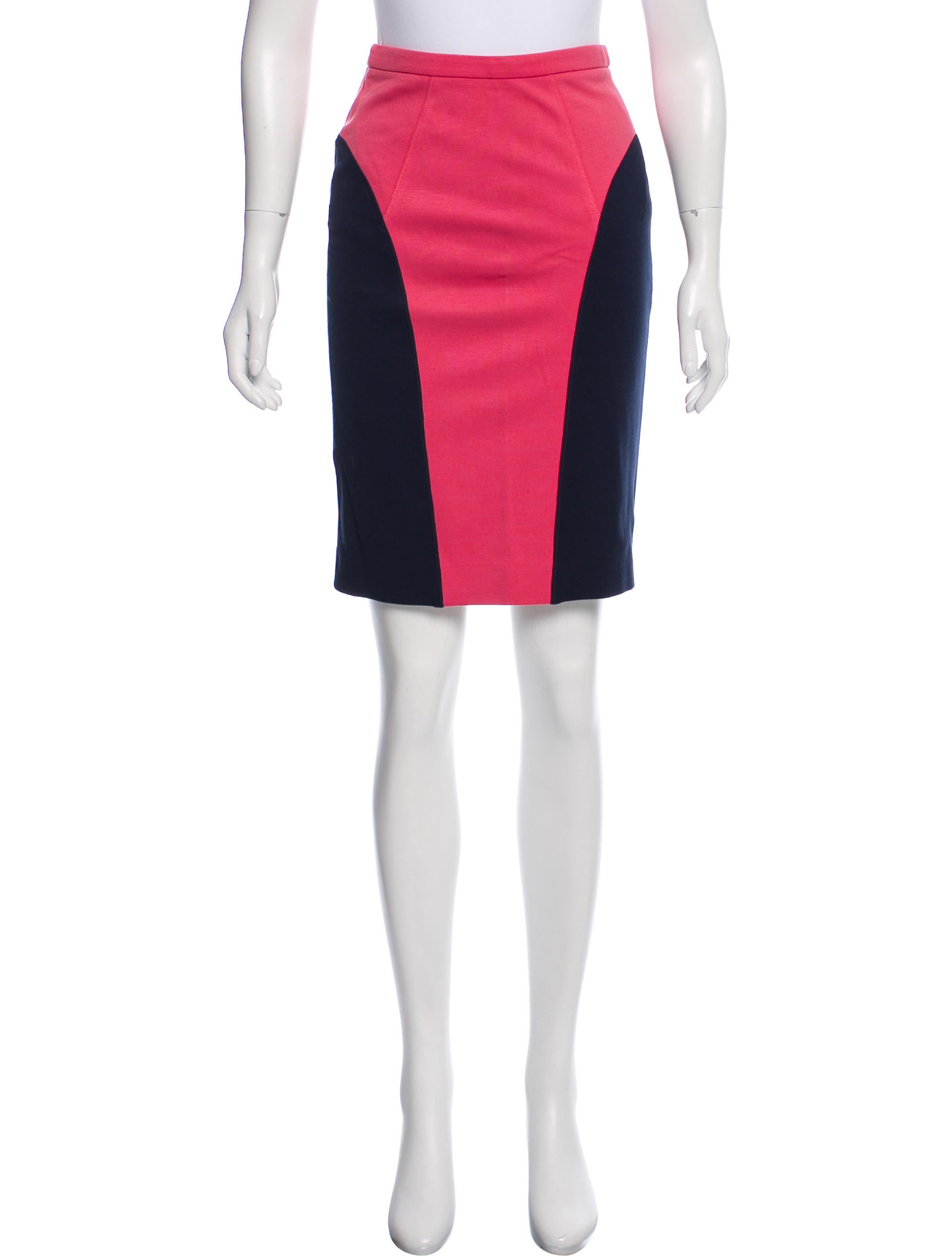 Jason Wu Colorblock Knee-Length Skirt