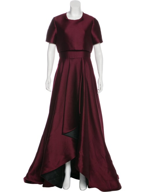 Jason Wu Short-Sleeve Evening Dress