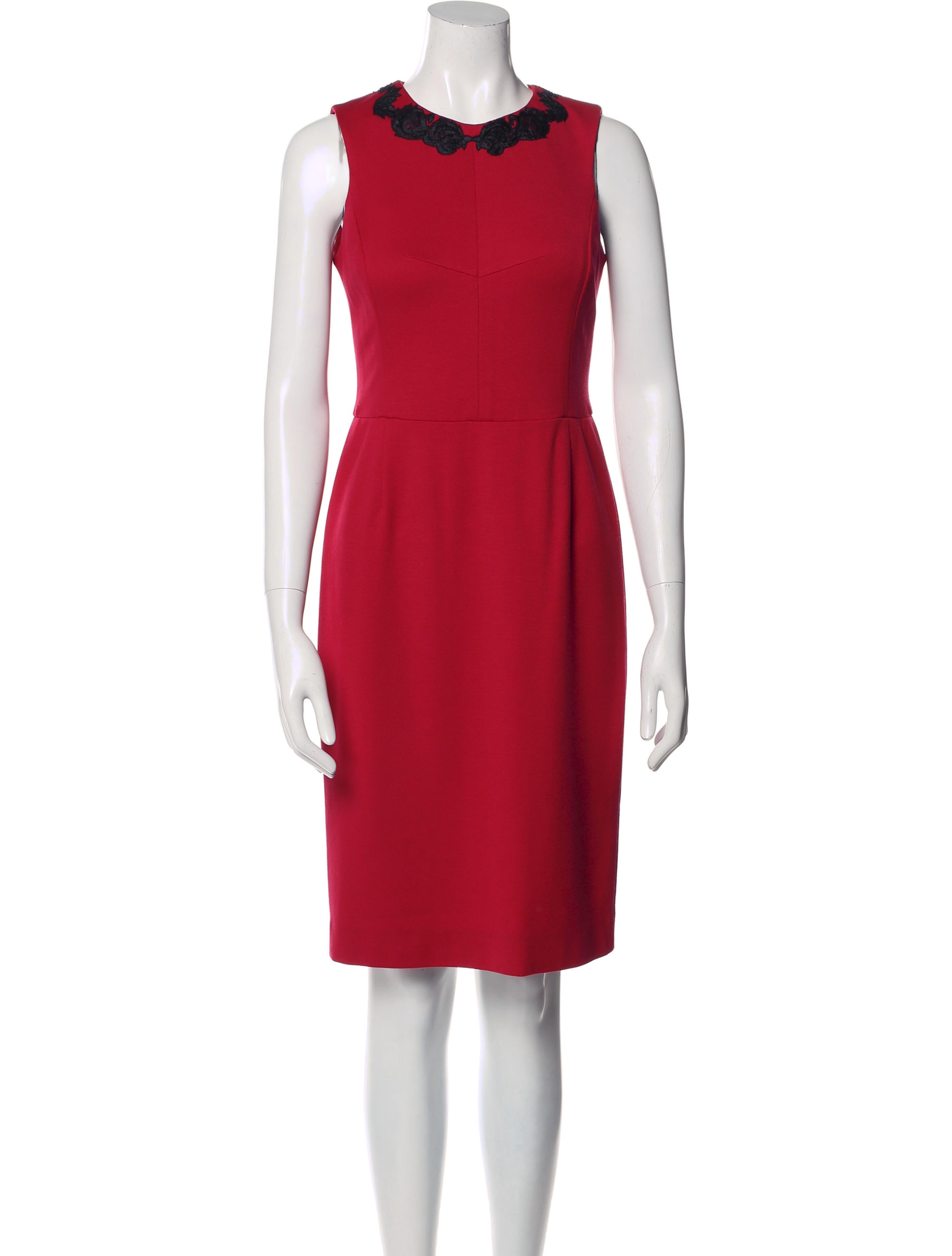 Jason Wu Crew Neck Knee-Length Dress
