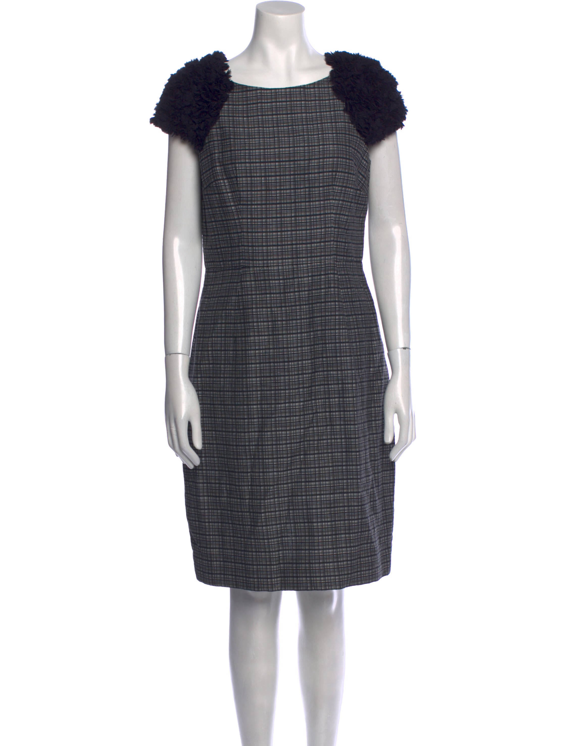 Jason Wu Plaid Print Knee-Length Dress