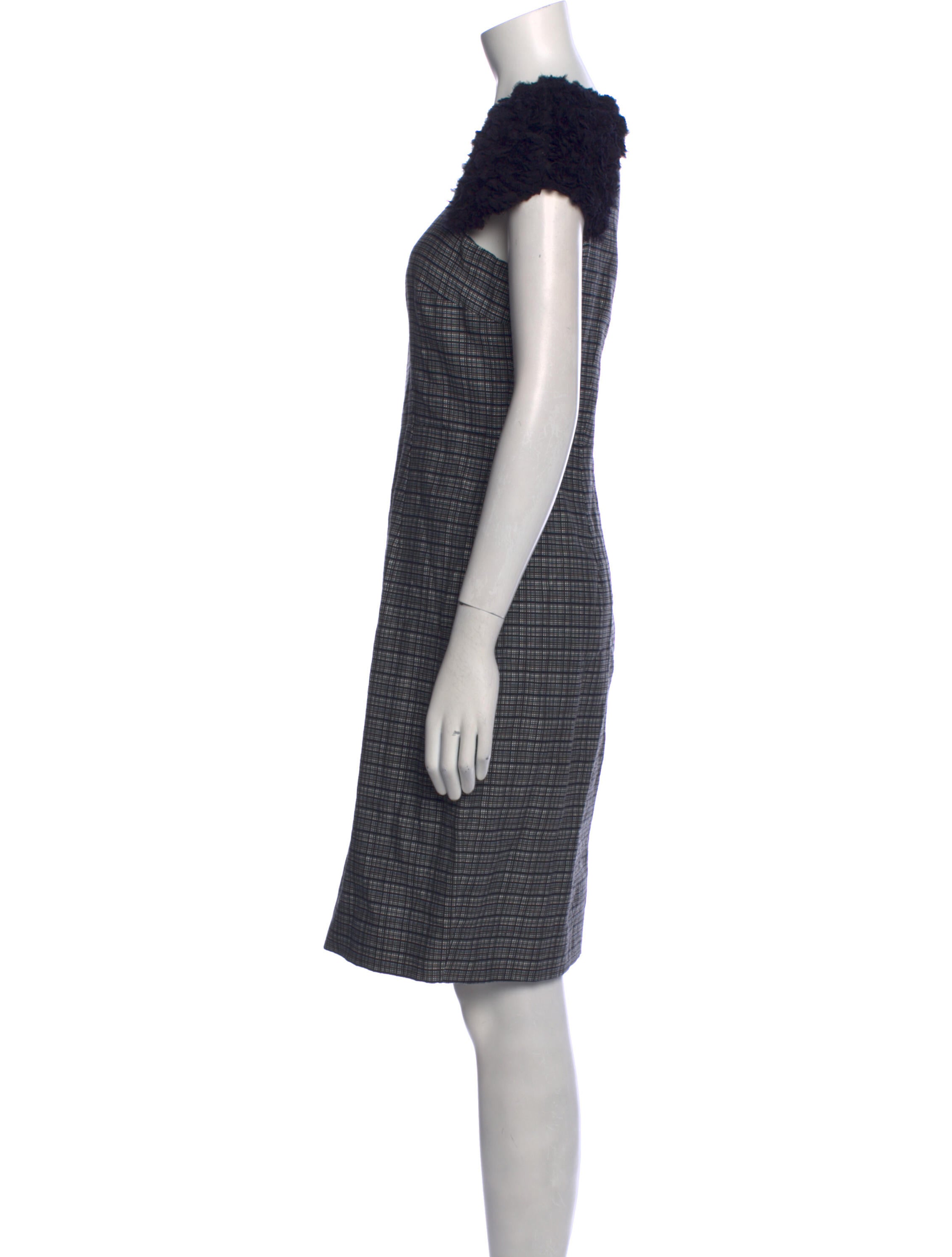 Jason Wu Plaid Print Knee-Length Dress