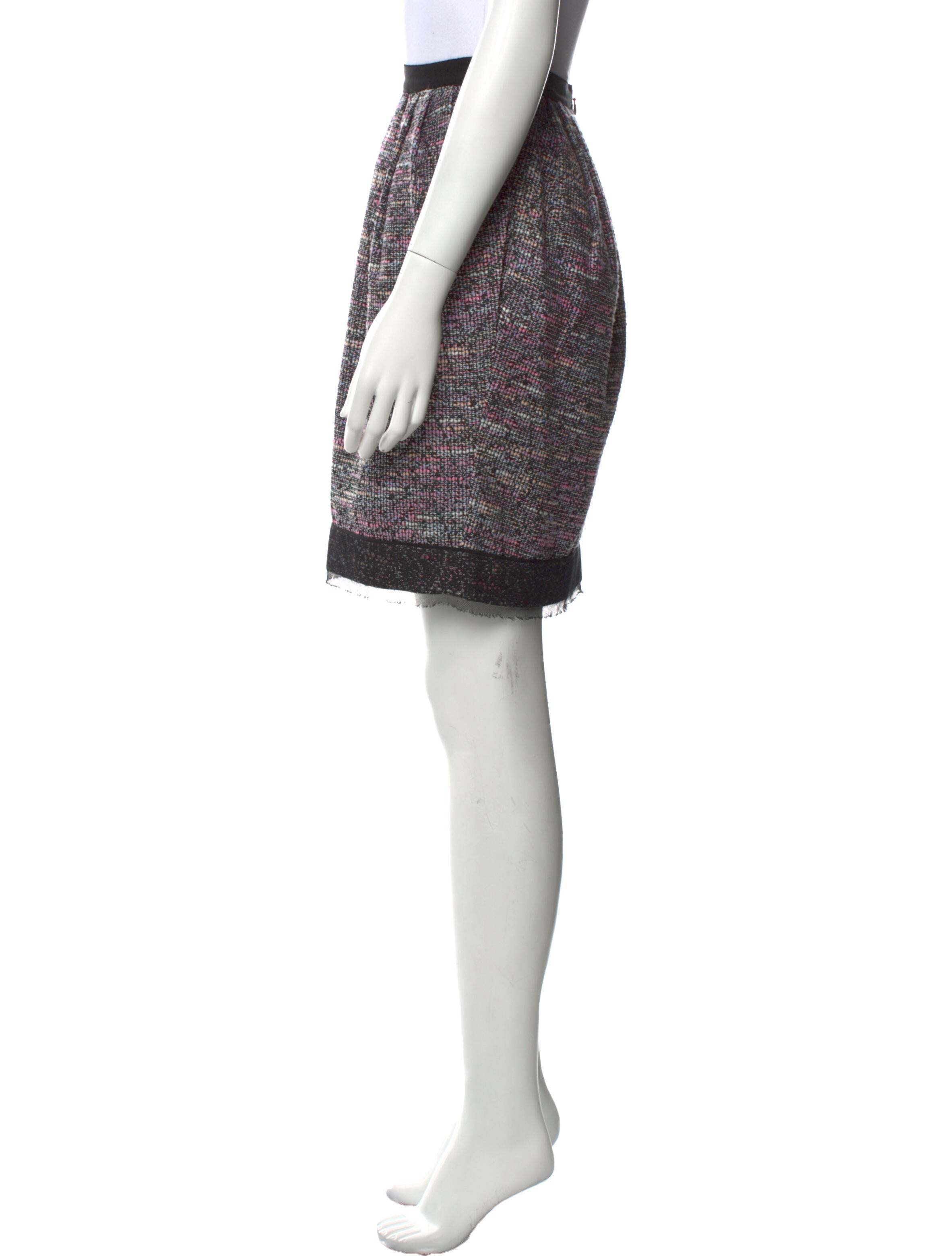 Jason Wu Tweed Pattern Knee-Length Skirt