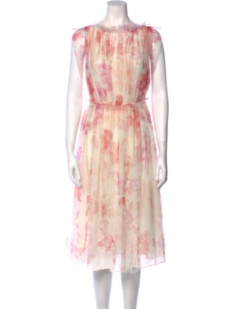 Jason Wu Printed Midi Length Dress