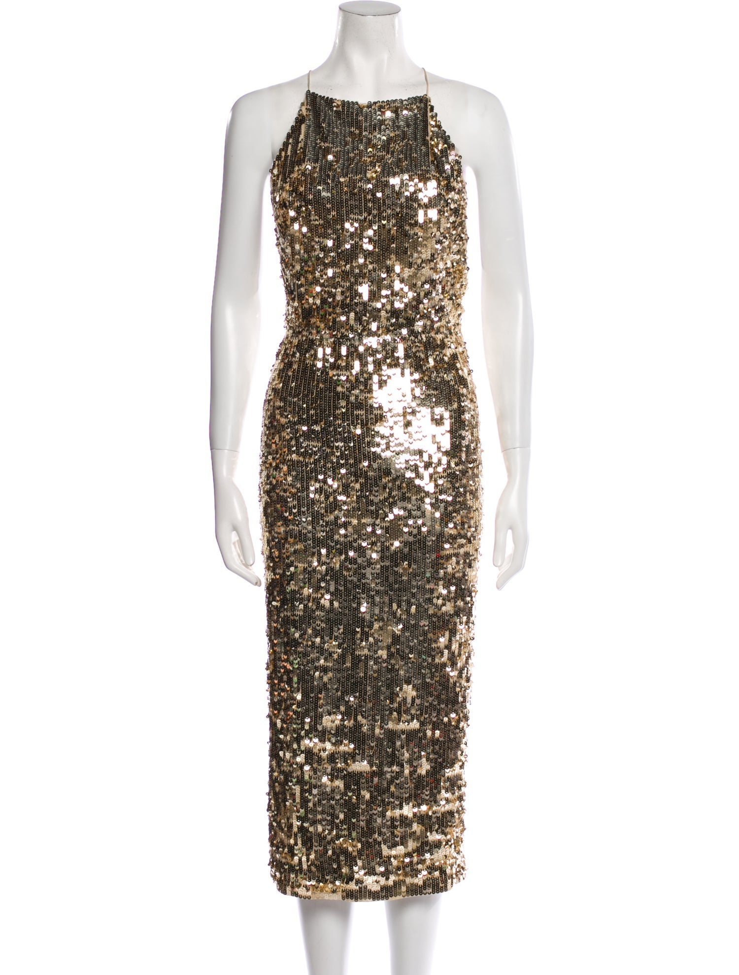Jason Wu Square Neckline Midi Length Dress - Gold Dresses, Clothing -  JAS45099 | The RealReal