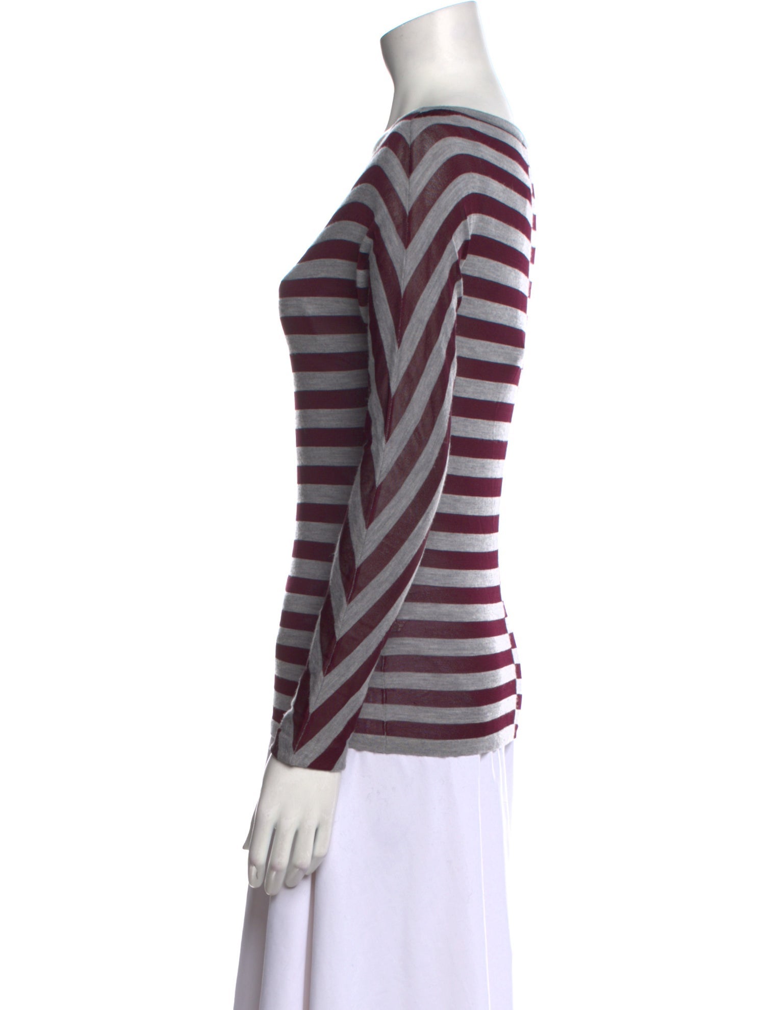 Jason Wu Striped Scoop Neck Sweater