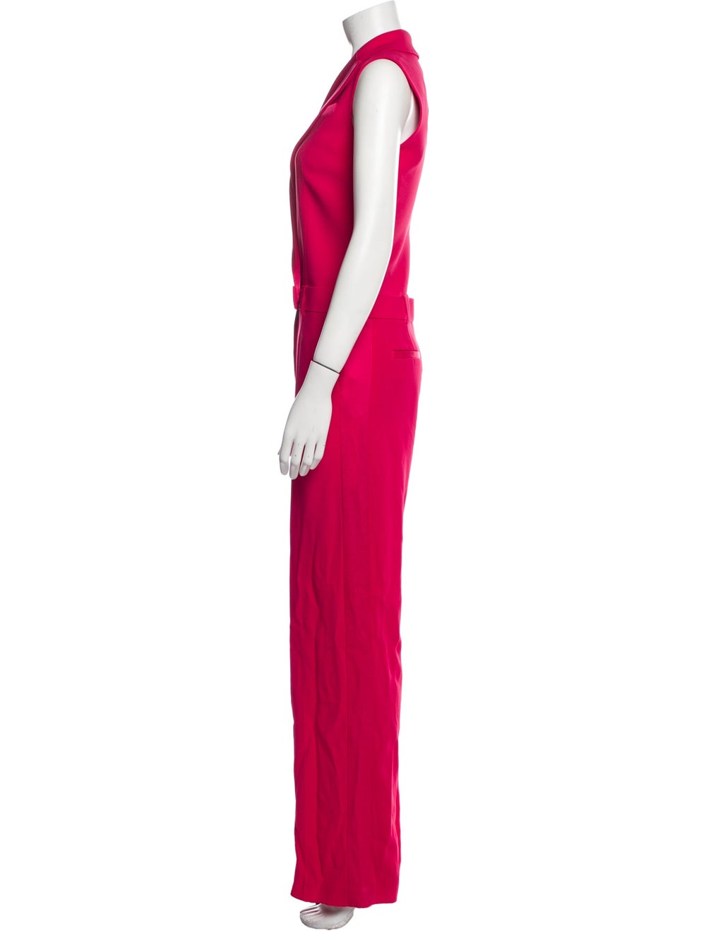 Jason Wu Jumpsuit Red Sleeveless with Collar Conc… - image 2