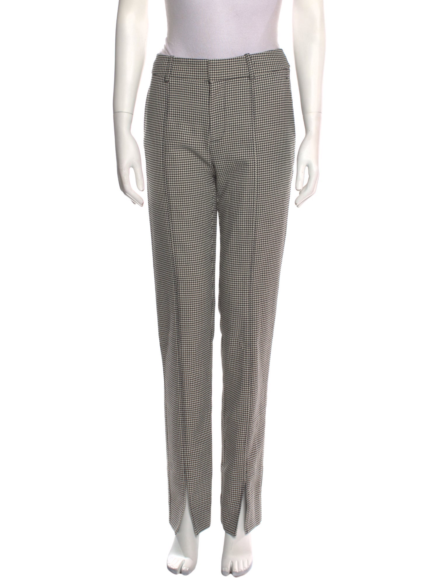 Jason Wu Houndstooth Print Skinny Leg Pants