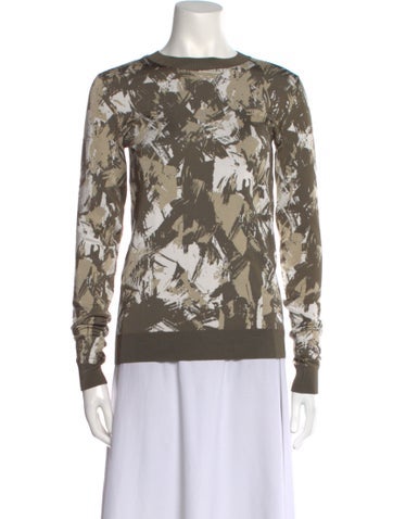 Jason Wu Knitwear Printed Crew Neck Sweater XS
