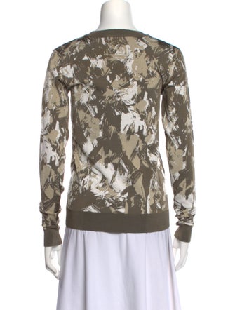 Jason Wu Printed Crew Neck Sweater