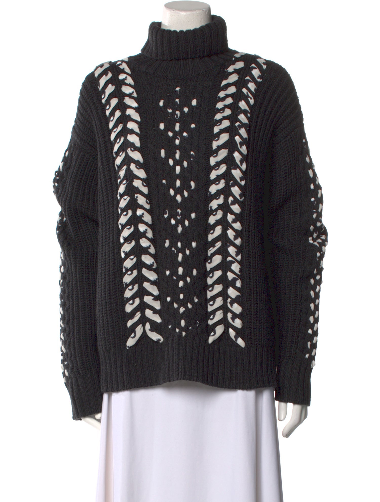 Jason Wu Wool Printed Sweater w/ Tags