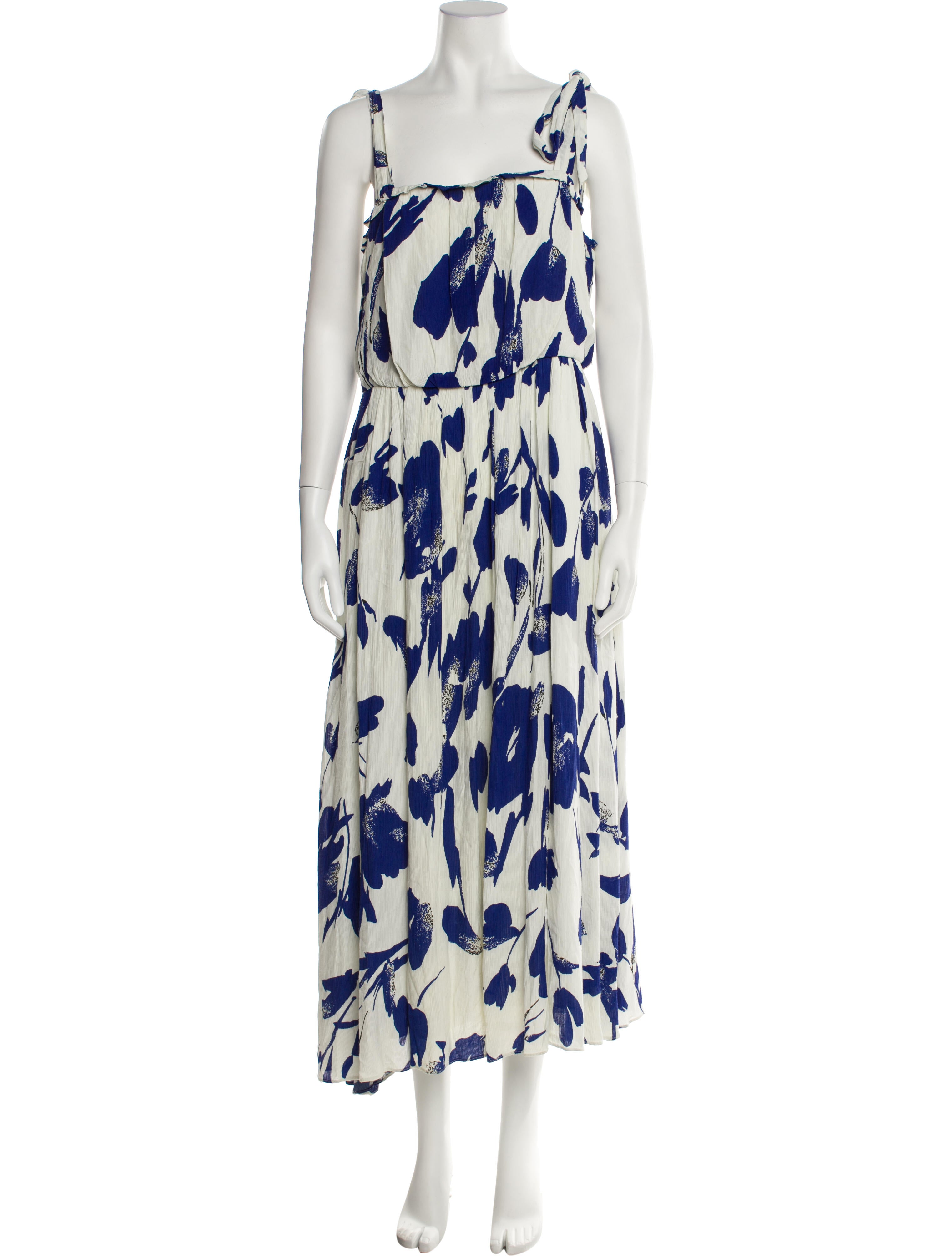 Jason Wu Floral Print Midi Length Dress