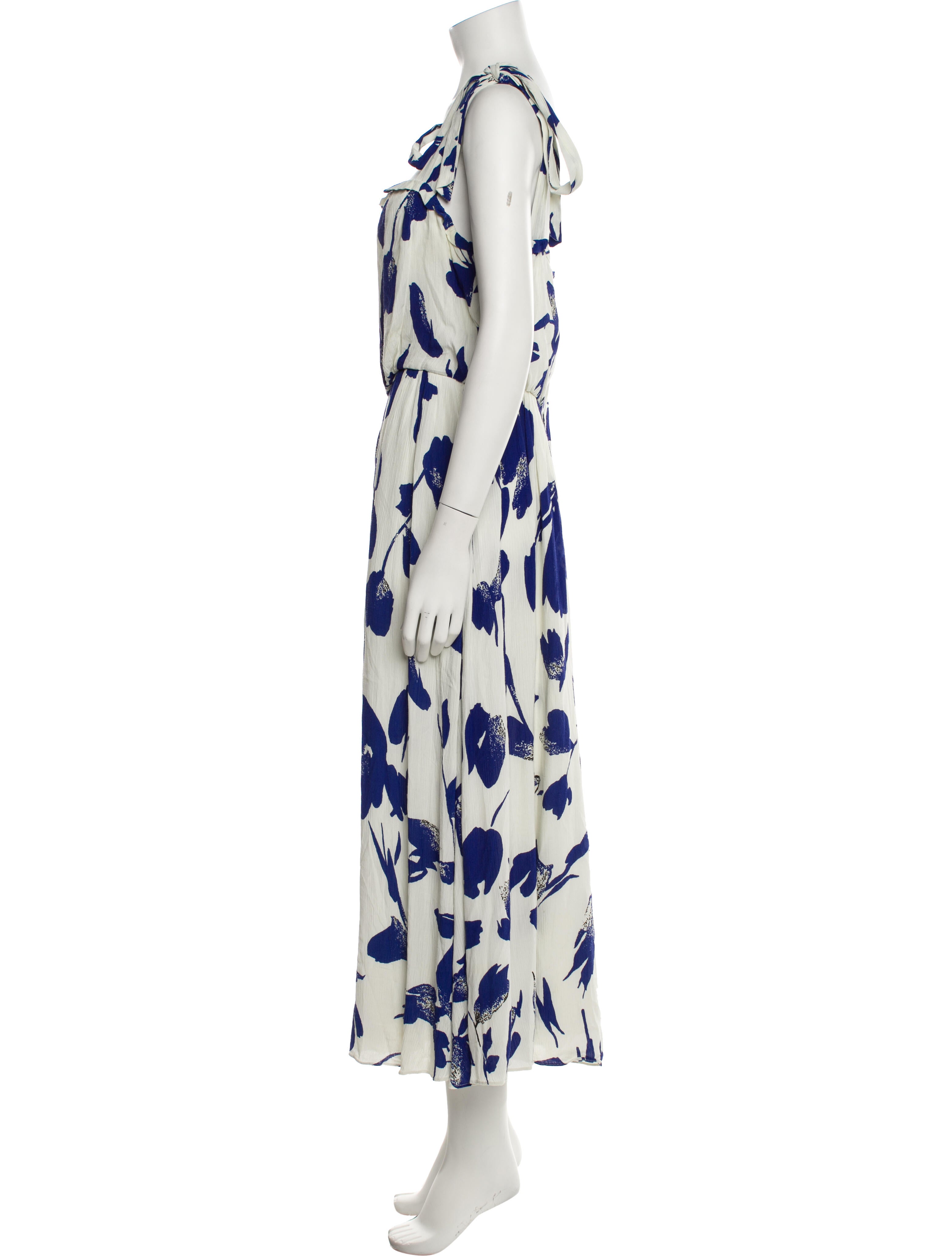 Jason Wu Floral Print Midi Length Dress
