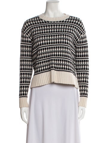Jason Wu Knitwear Wool Striped Sweater L