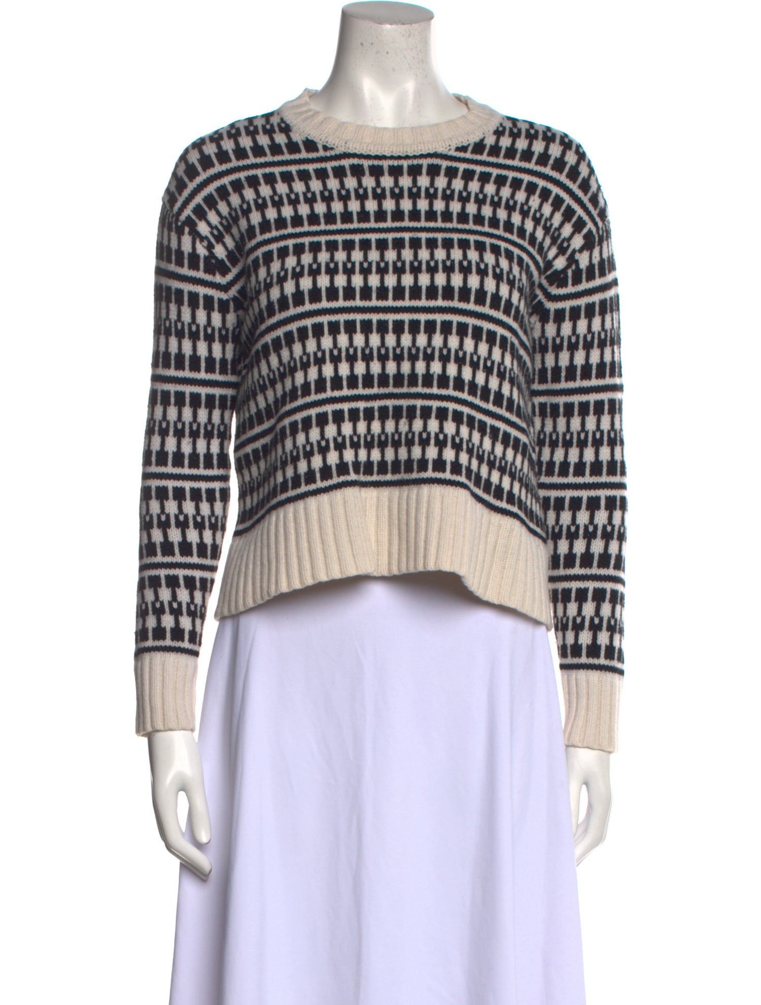 Jason Wu Striped Scoop Neck Sweater