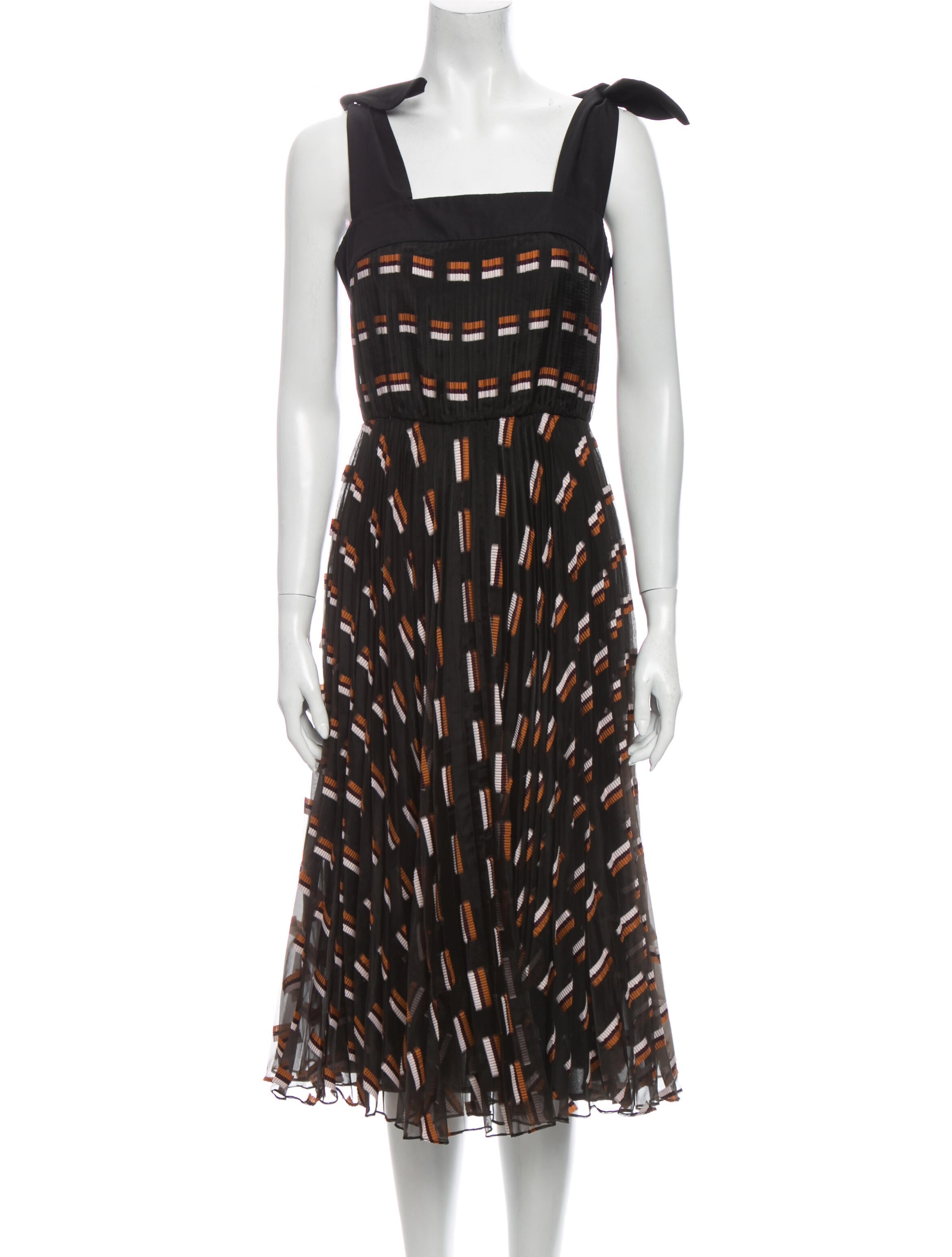 Grey by Jason Wu Printed Midi Length Dress