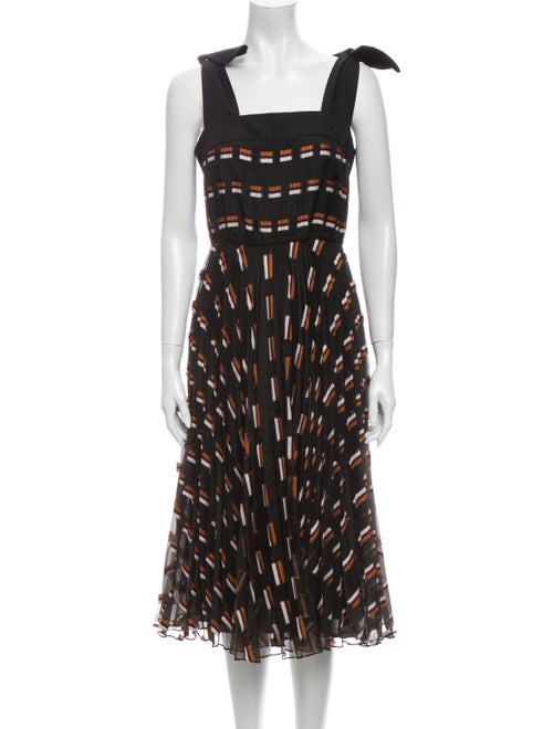 Grey by Jason Wu Printed Midi Length Dress