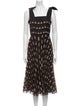 Grey by Jason Wu Printed Midi Length Dress