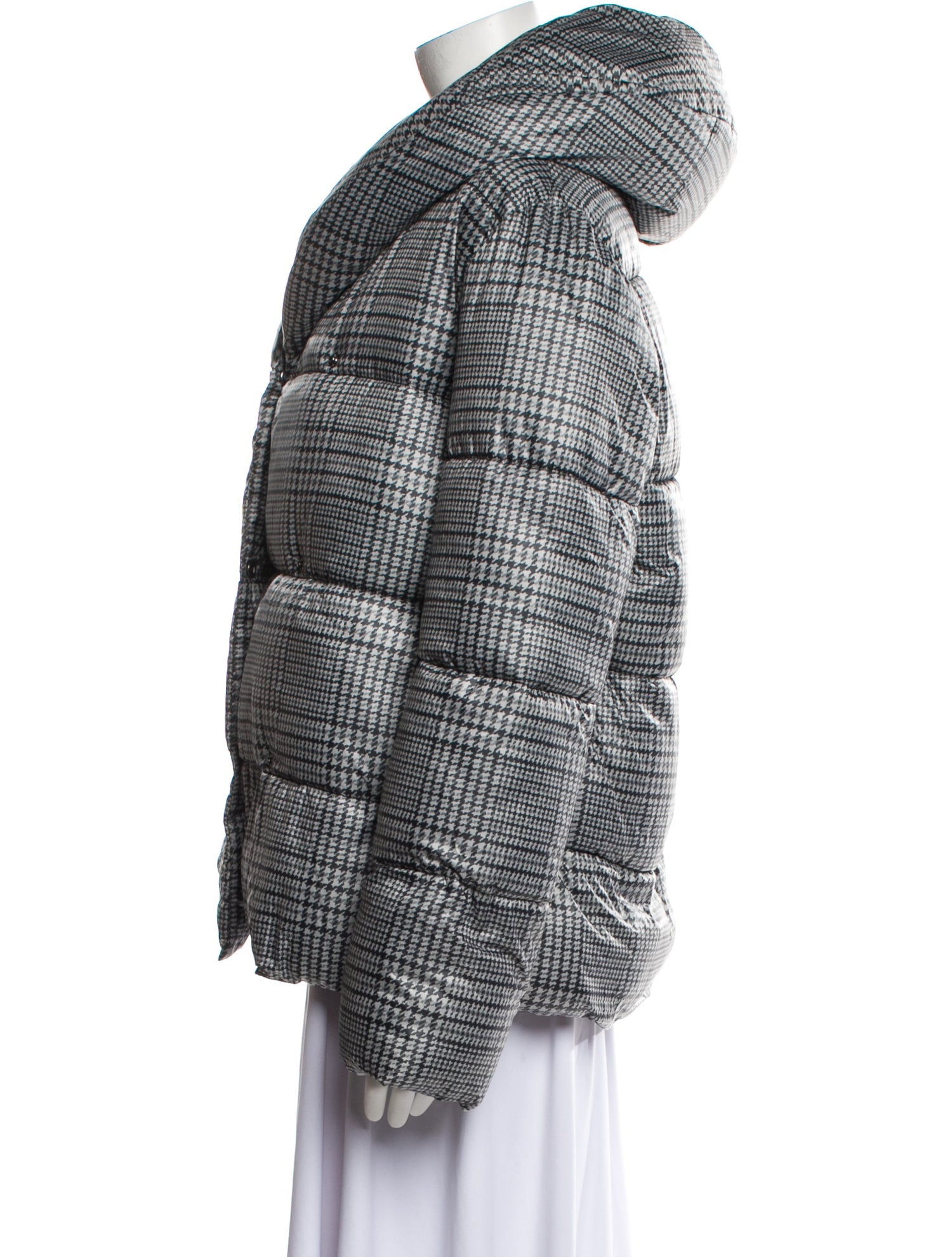 Jason Wu Plaid Print Down Jacket