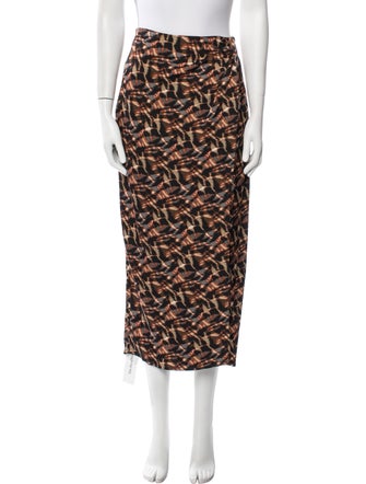 Jason Wu Tie-Dye Print Midi Length Skirt