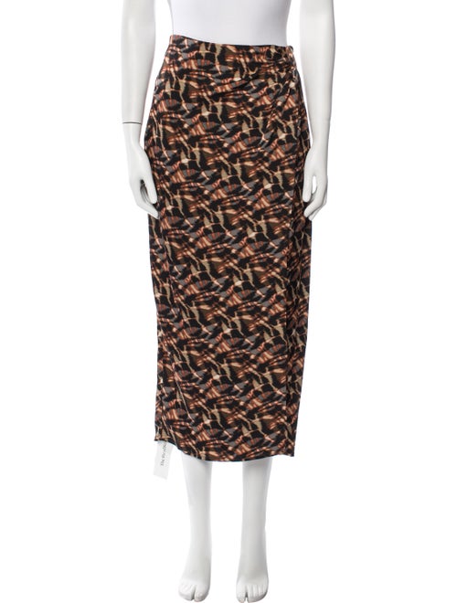 Jason Wu Tie-Dye Print Midi Length Skirt