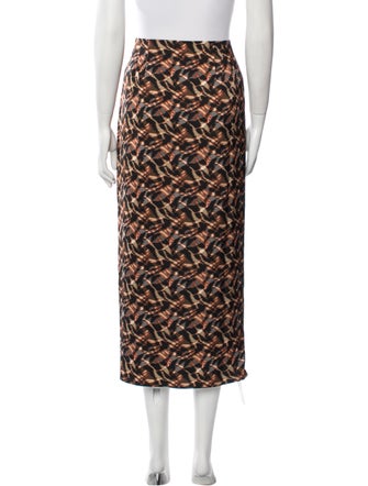 Jason Wu Tie-Dye Print Midi Length Skirt