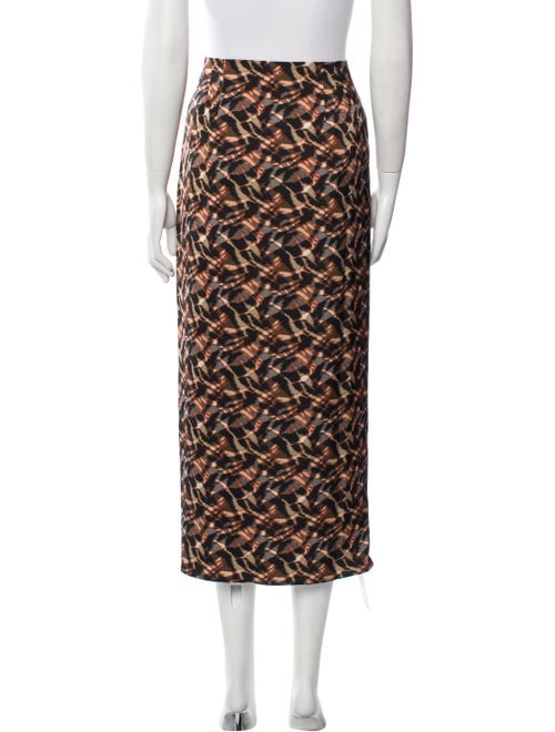Jason Wu Tie-Dye Print Midi Length Skirt