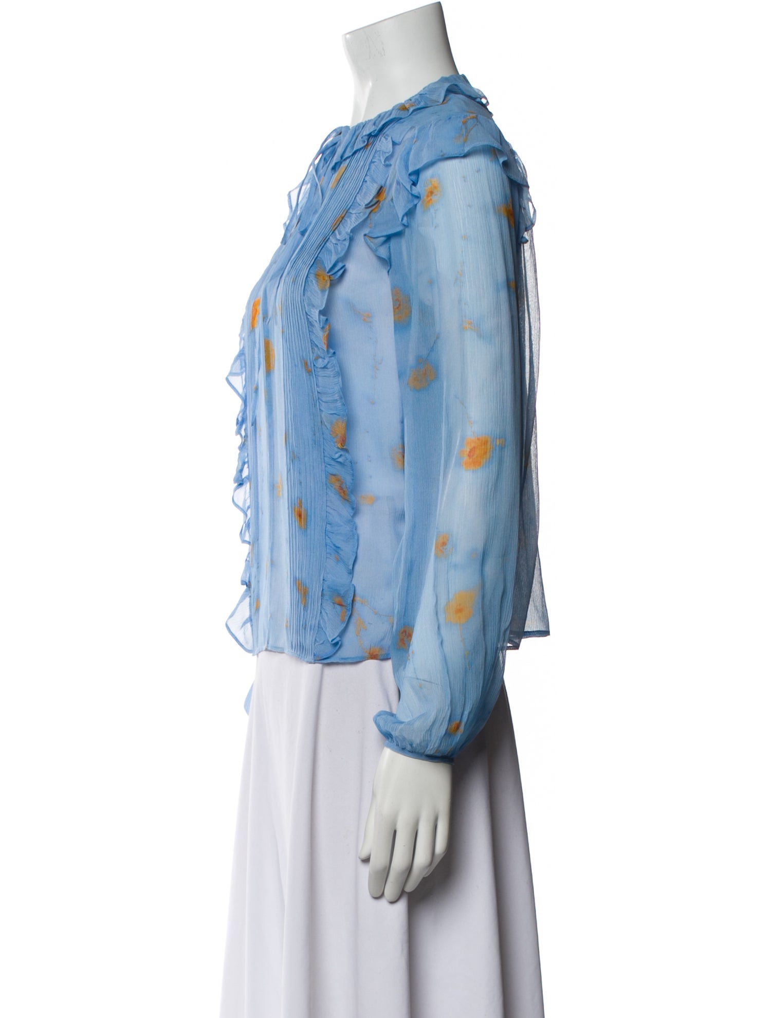 Jason Wu Silk Floral Print Blouse