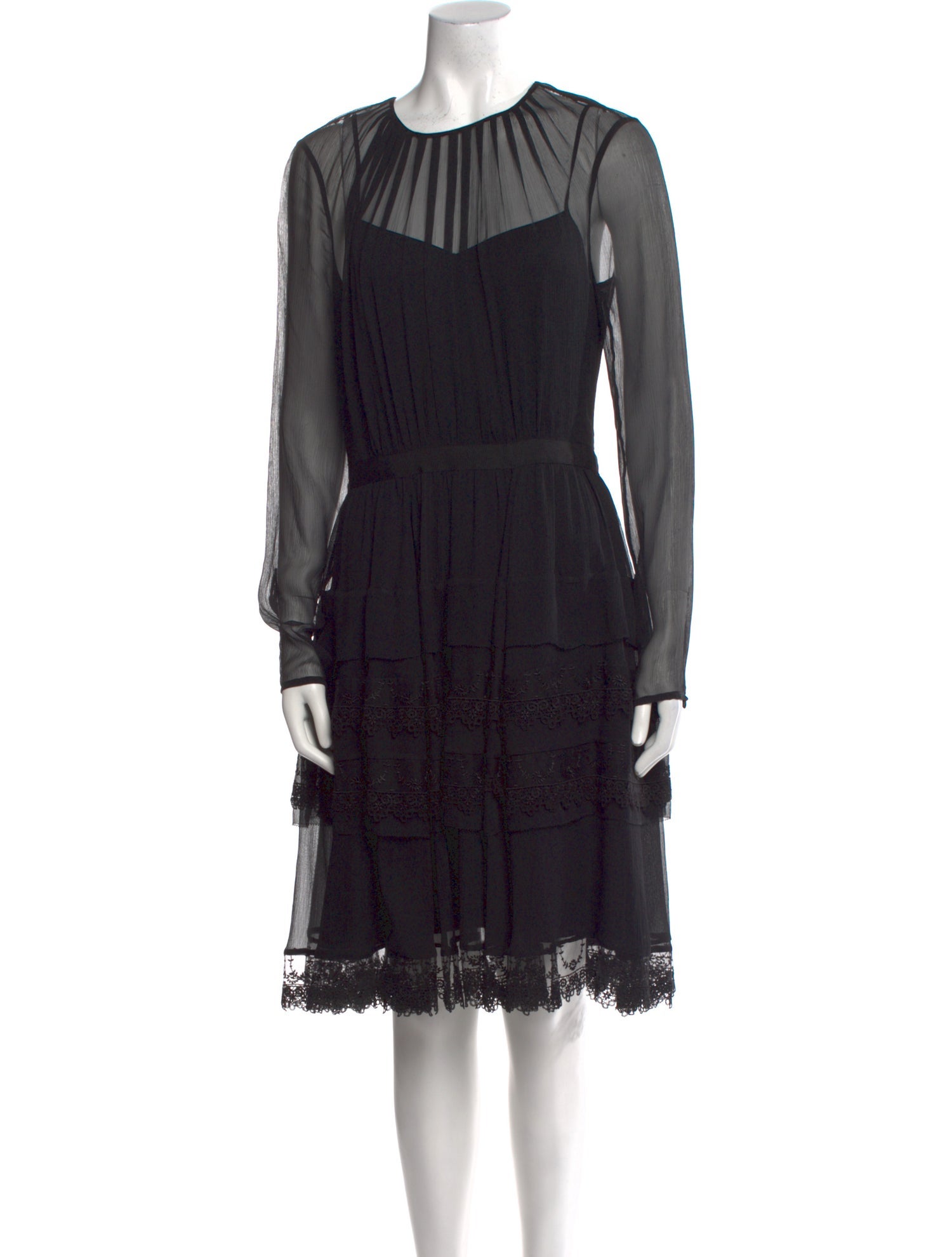 Jason Wu Silk Knee-Length Dress