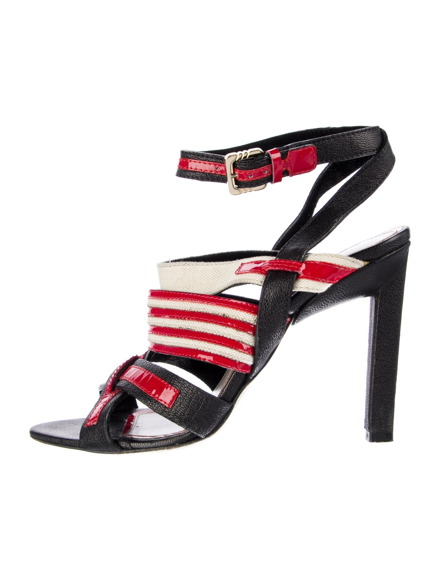 Jason Wu Leather Printed Sandals