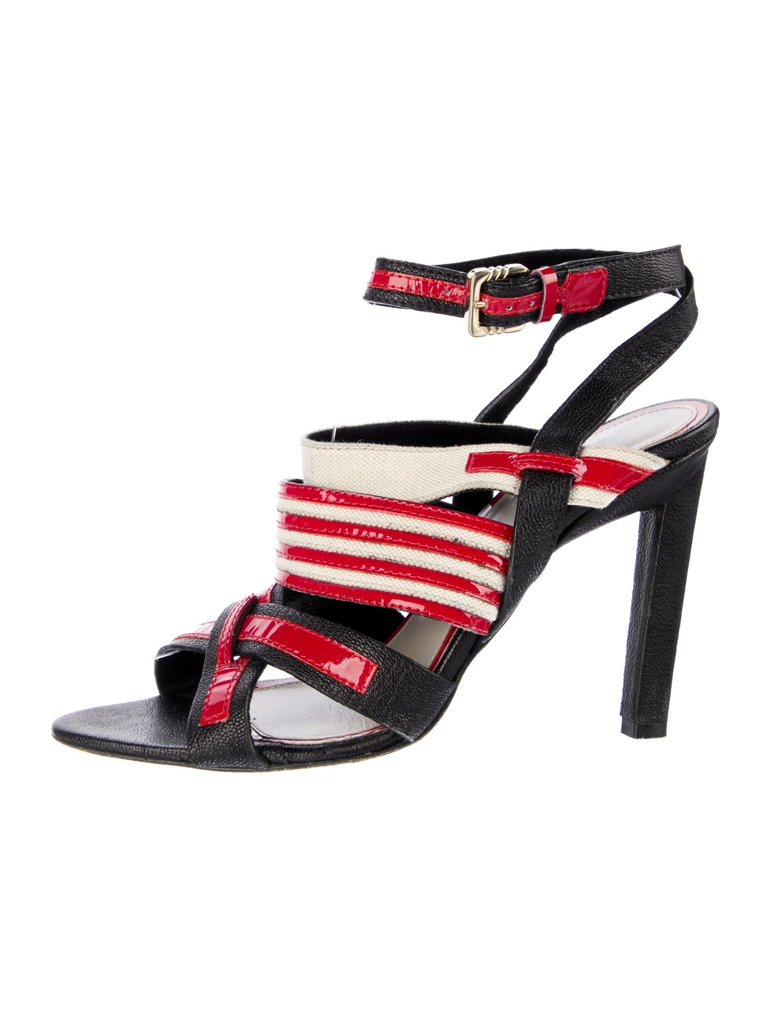 Jason Wu Leather Printed Sandals