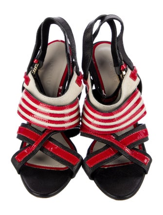 Jason Wu Leather Printed Sandals