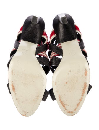 Jason Wu Leather Printed Sandals