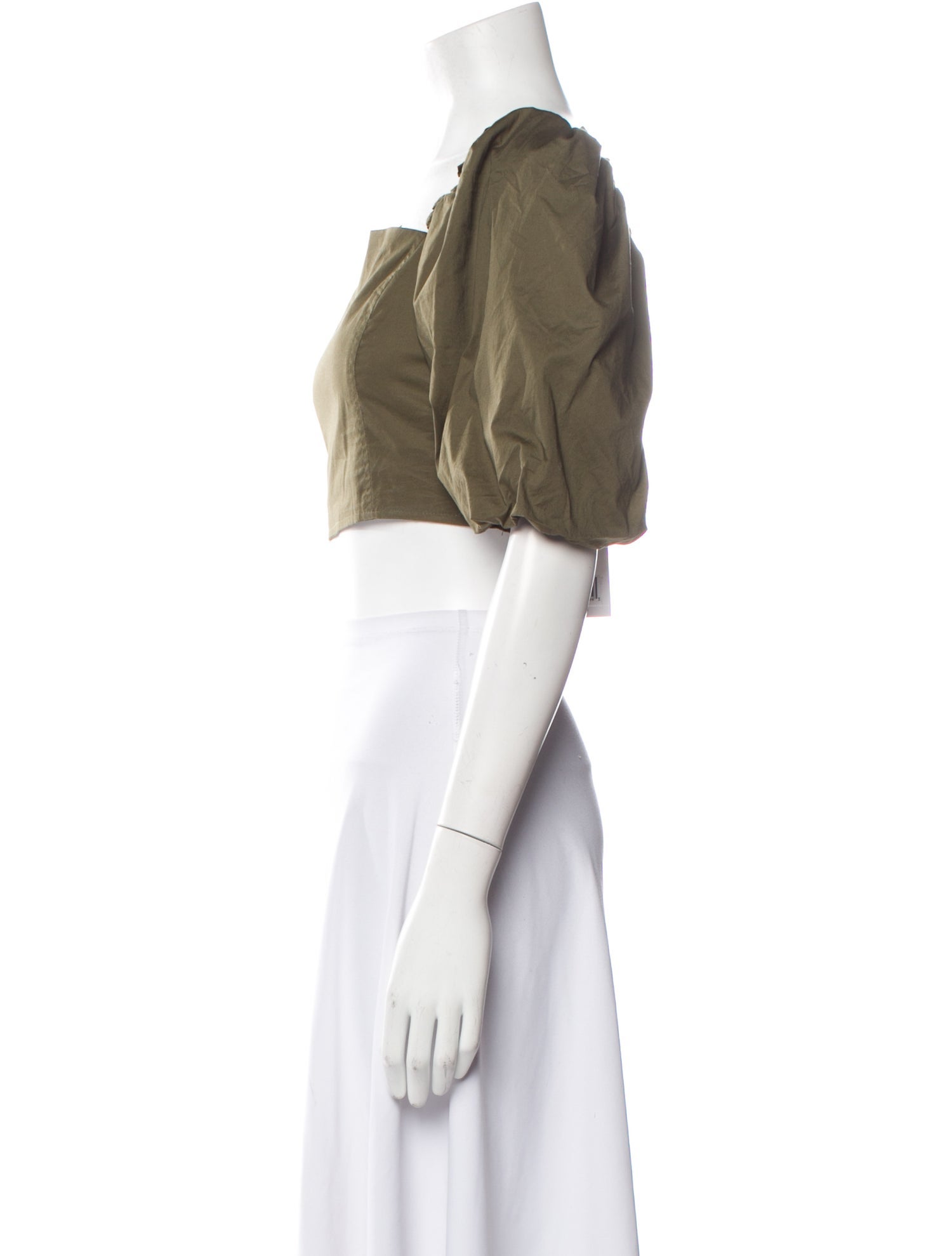 Jason Wu Square Neckline Short Sleeve Crop Top w/ Tags