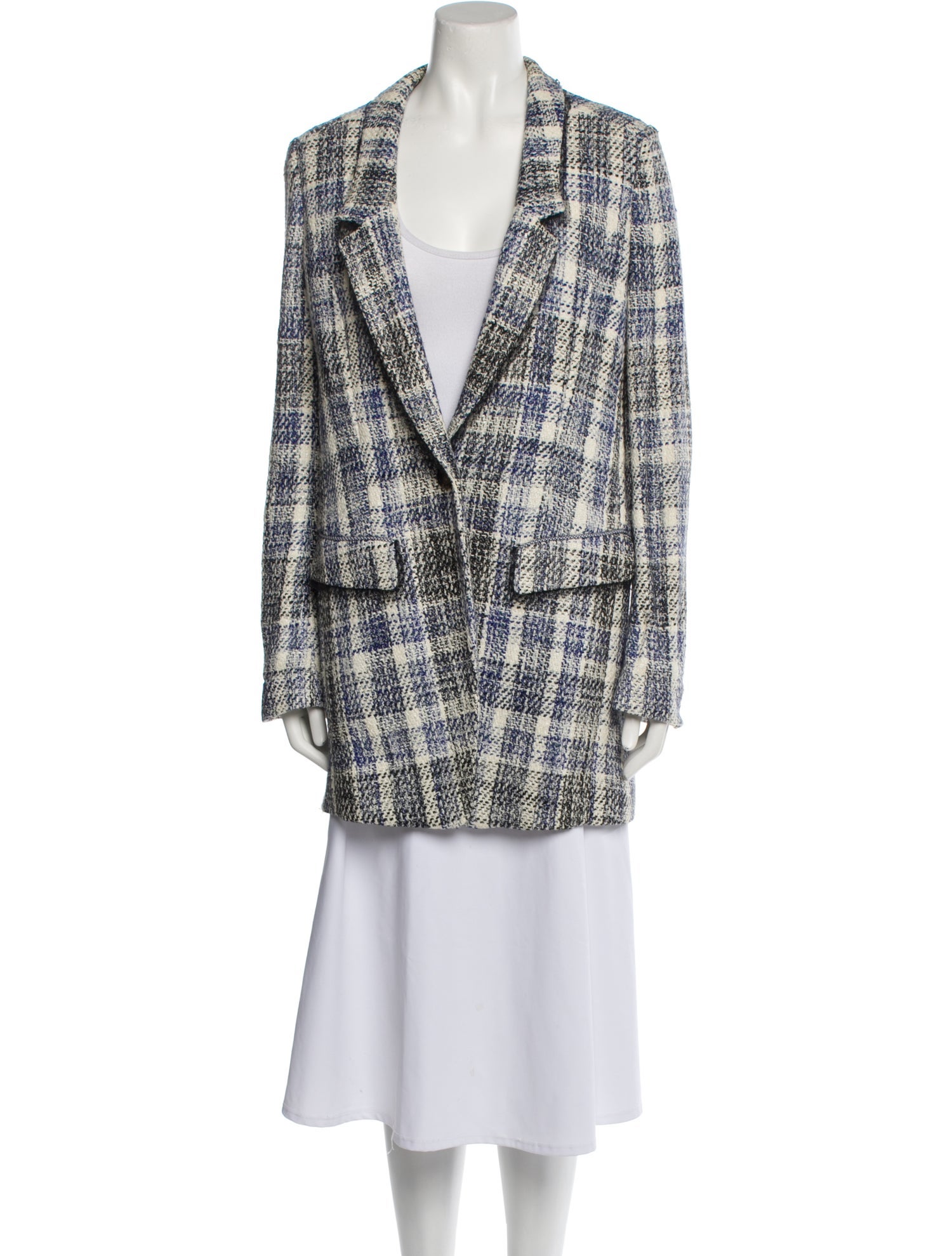 Jason Wu Plaid Print Peacoat