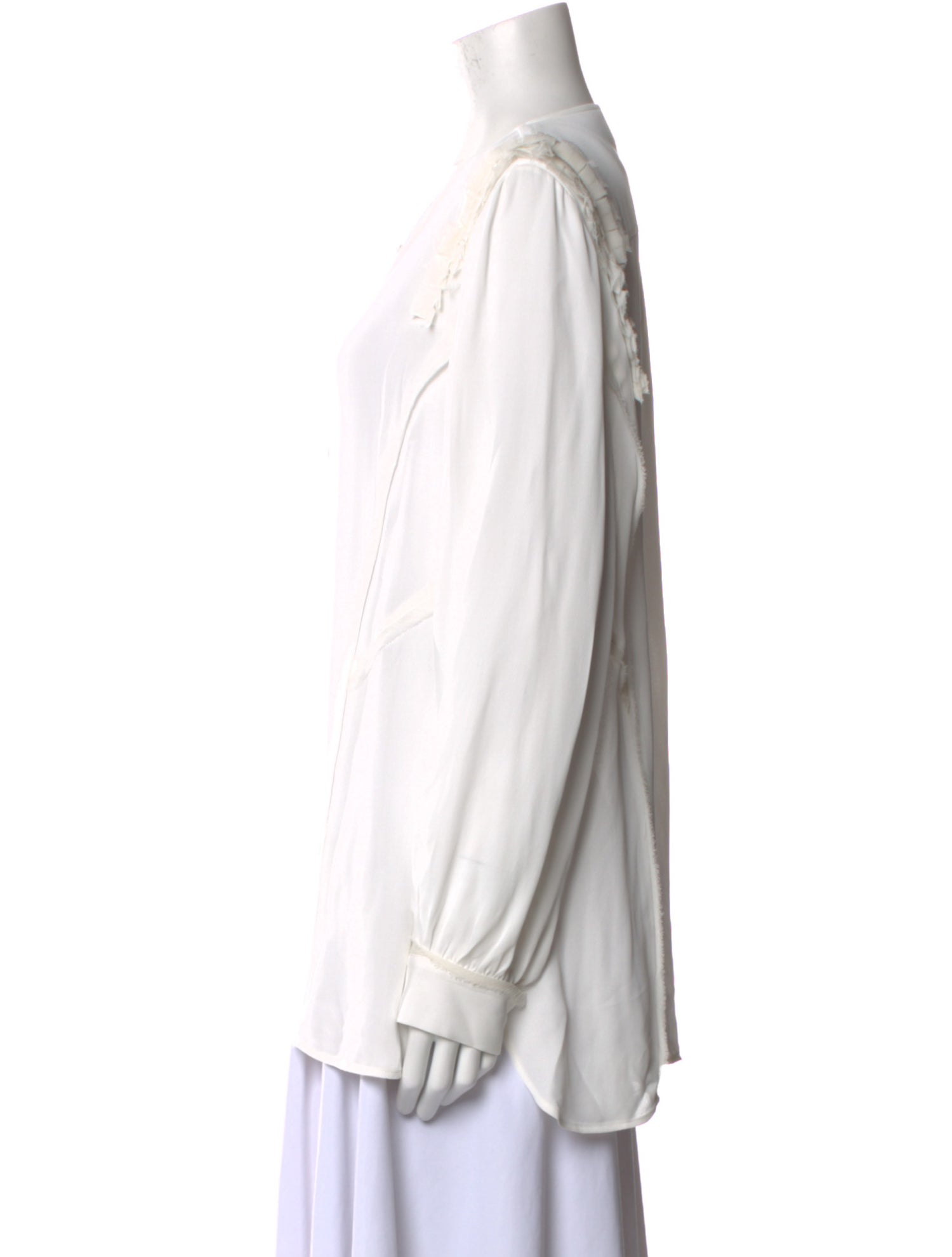 Jason Wu Long Sleeve Button-Up Top w/ Tags