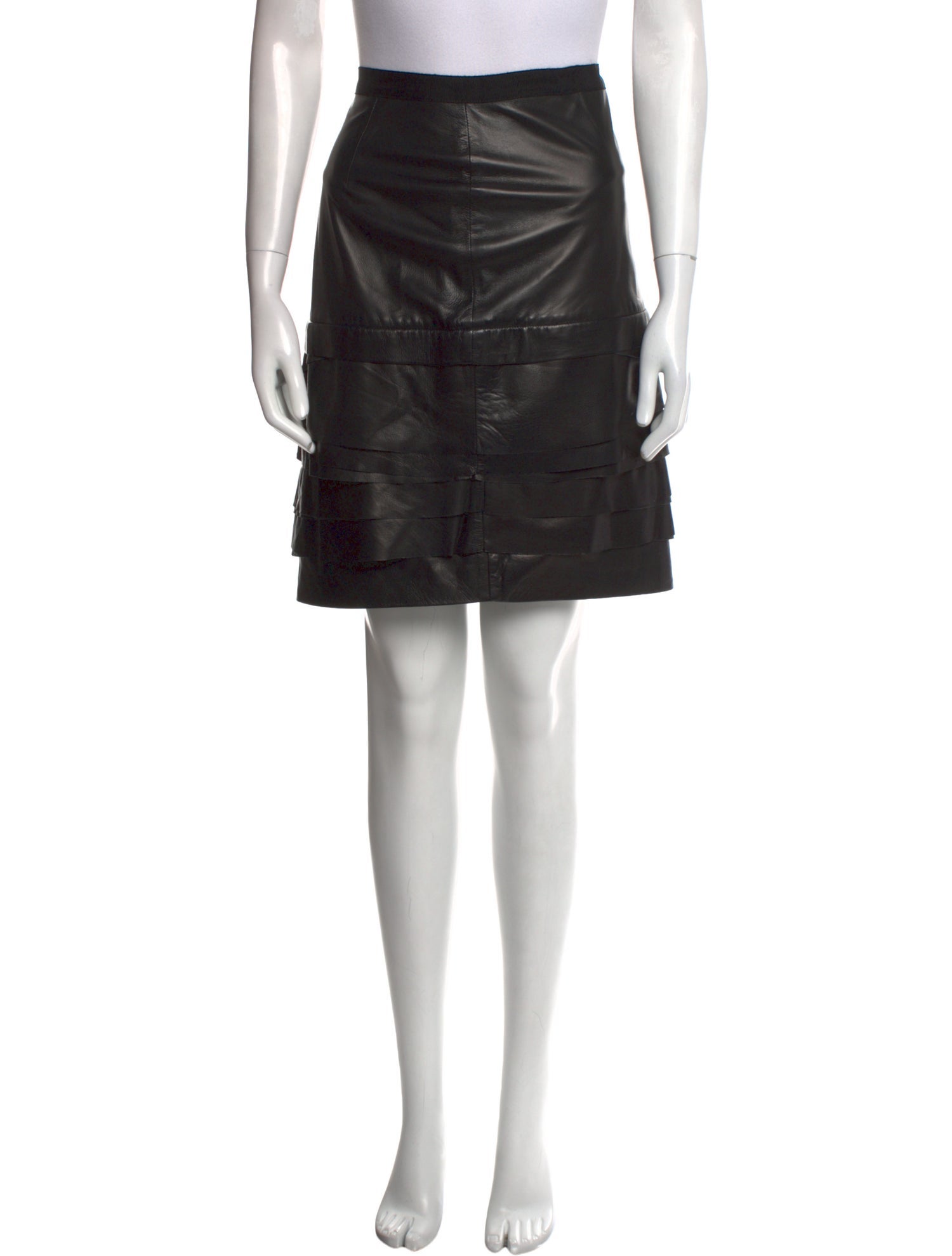 Jason Wu Leather Knee-Length Skirt