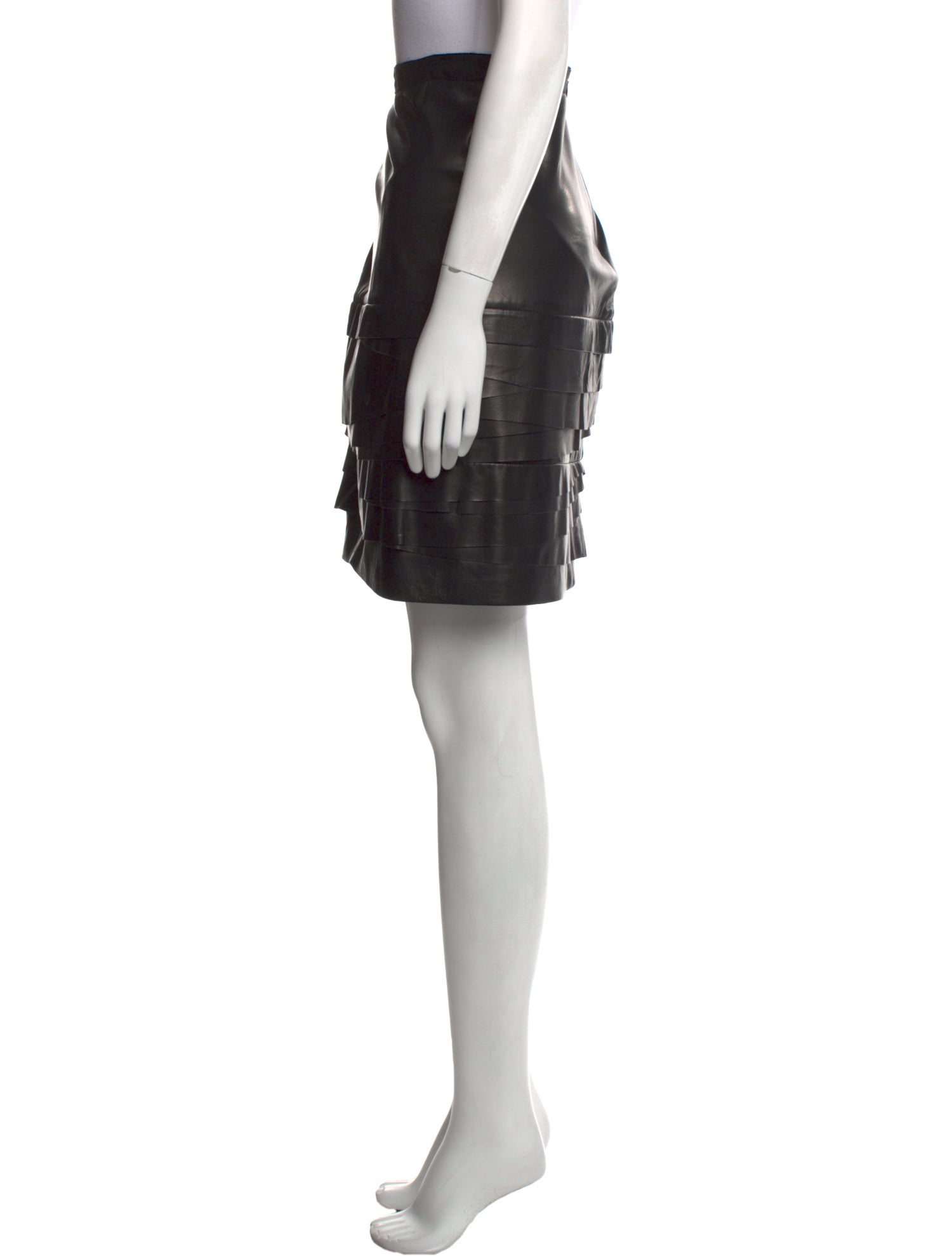 Jason Wu Leather Knee-Length Skirt